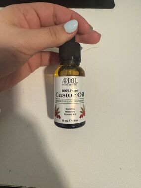 Ardell Castor Oil Bottle - Amber Glass with Black Cap